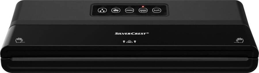 SILVERCREST Vacumeermachine Vermogen: 125 W Foliebreedte: max. 30 cm Kenmerk: voor sous-vide koken Zwart Wet and Dry-functie Soft functie Aansluiting voor extern vacumeren