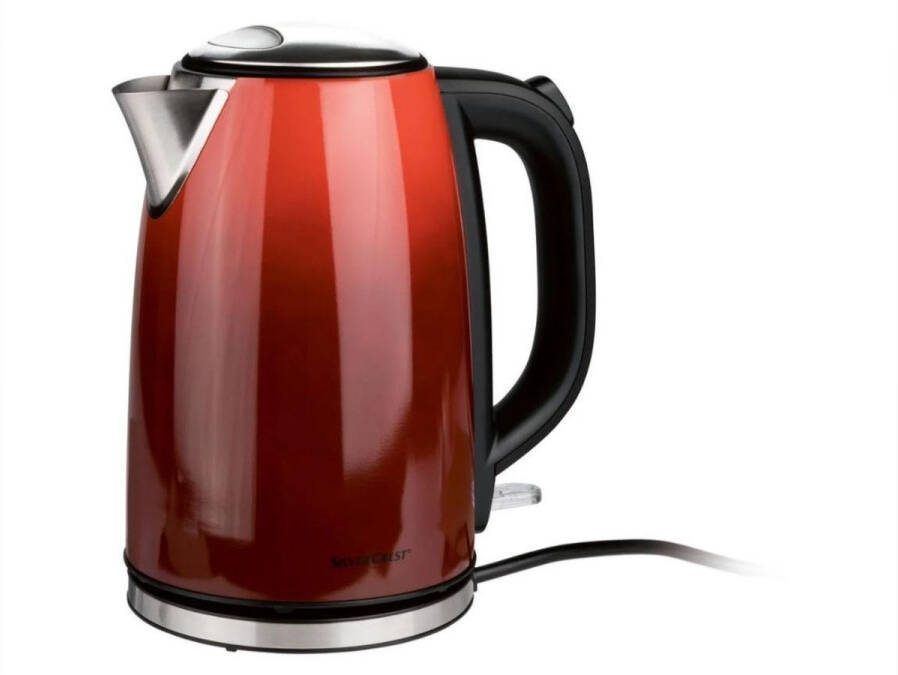 SILVERCREST Waterkoker Rood 3100W 1.7 L RVS Schakelt automatisch uit