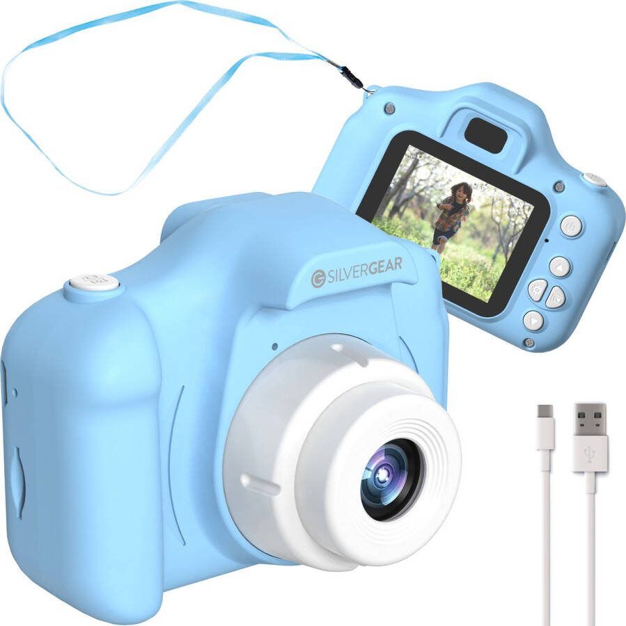 Silvergear Digitale Kindercamera Kids Camera Interactief Speelgoed Kinder Camera Blauw