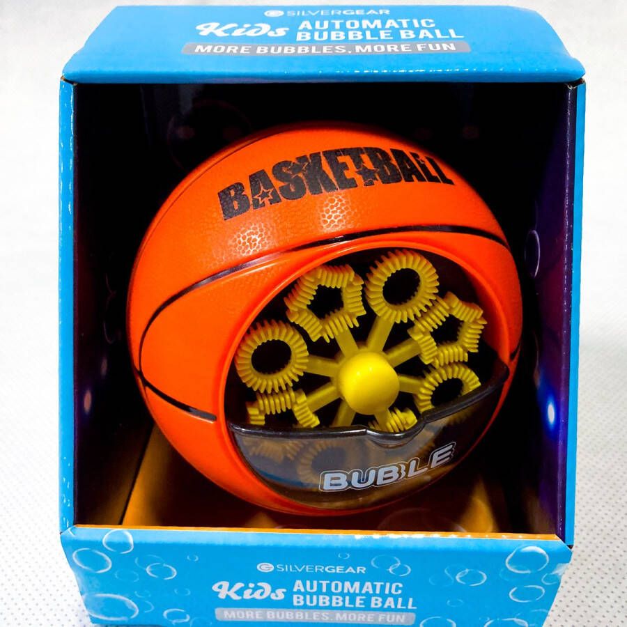 Silvergear Kids Automatic Bubble ball bellenblaas basketbal