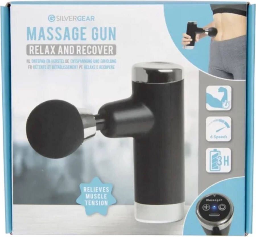Silvergear Massage Gun 6 Standen Spiermassage Ontspan en herstel