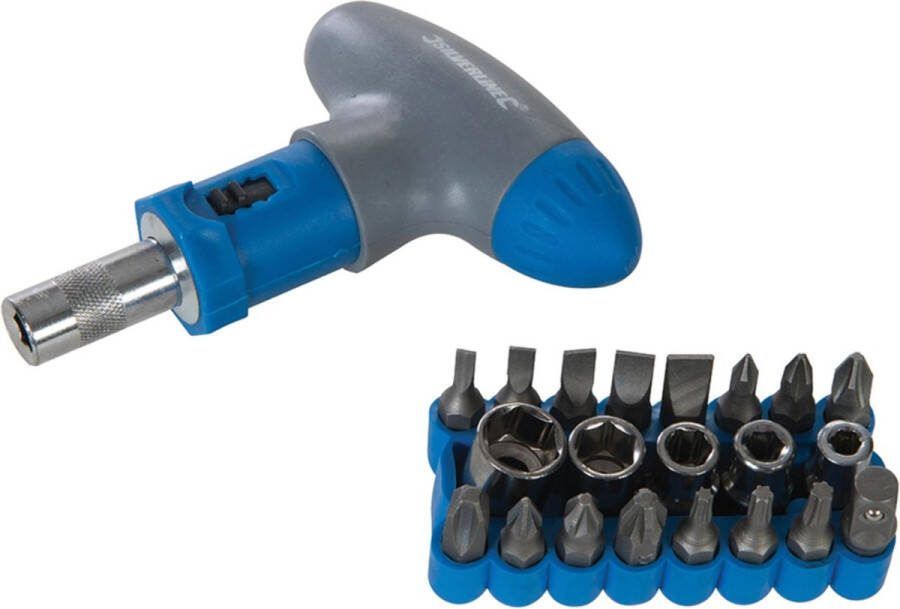 Silverline 22-delige T-grip schroevendraaier bit set