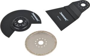 Silverline 3 delige Multitool accessoire set