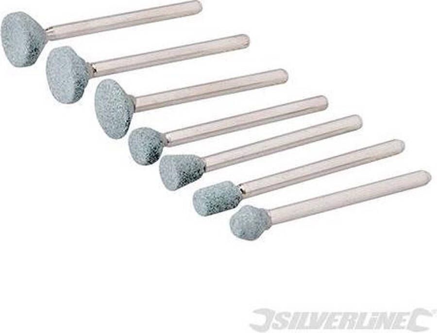 Silverline 7-delige slijpstenen set