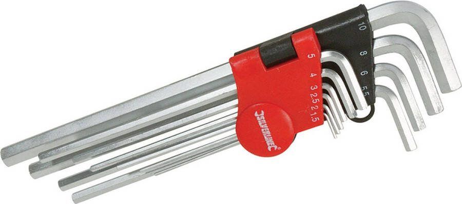 Silverline 10-delige metrische zeskantsleutel set Expert 1 5 10 mm