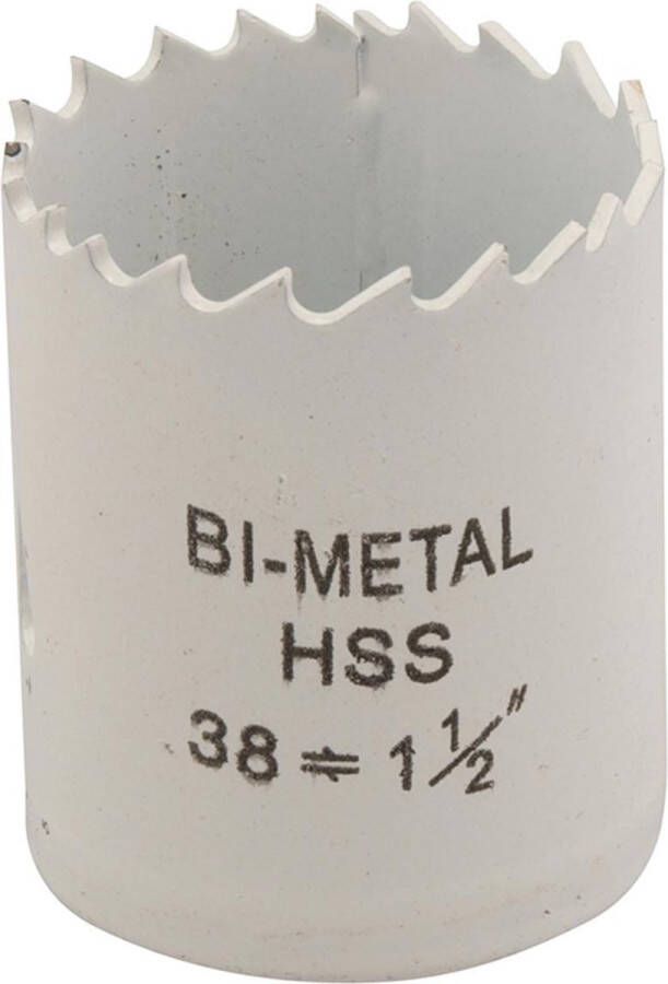 Silverline Bimetalen Gatenzaag Ø 38 mm Aluminium Brons Koper PVC Acryl en Hout