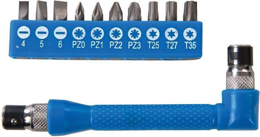 Silverline Bithouderset voor Haakse Schroevendraaier 12-delig