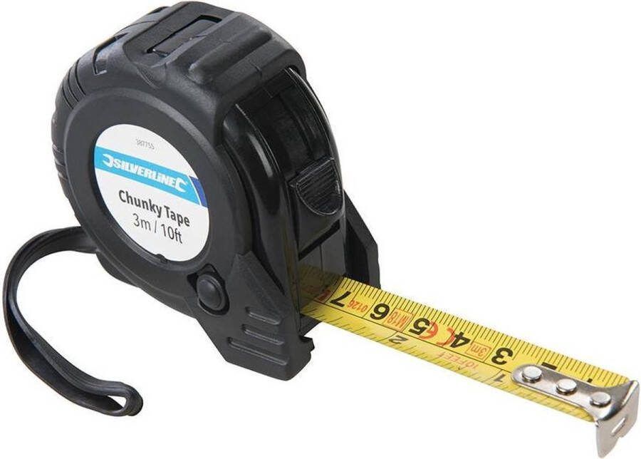 Silverline Breede rolmaat 3 meter x 25 mm