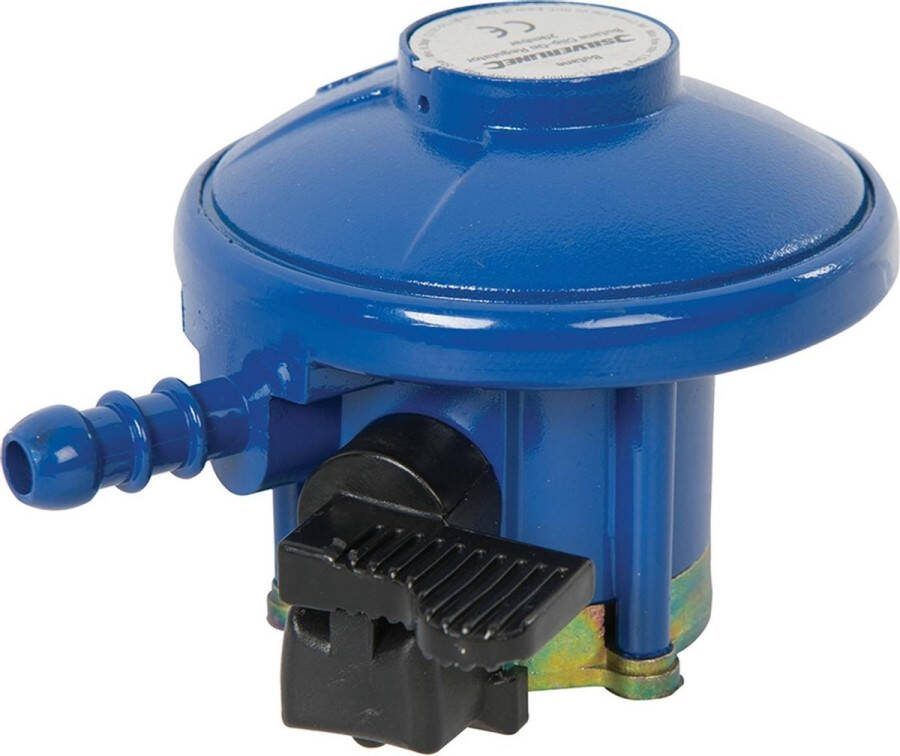 Silverline Butaan gasdrukregelaar 29 mbar 21 mm klemventiel ideaal voor kamperen en barbecues