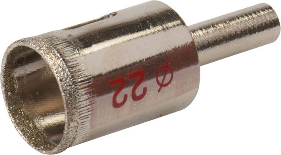 Silverline Diamant gatenzaag Ø 22 mm Voor keramiek glas en marmer Roestbestendig