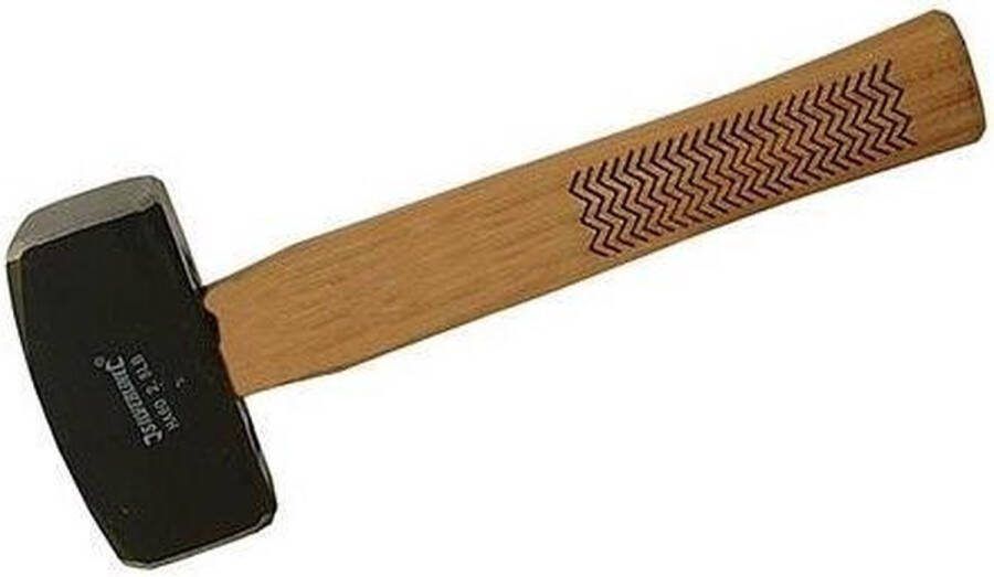 Silverline Moker met hickory steel Gesmede stalen kop 1.1 kilo Zwart geverfd Gepolijste oppervlakken