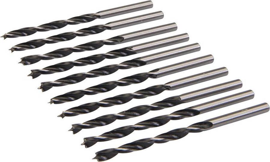 Silverline Houtboren 4 mm. 10 Stuks