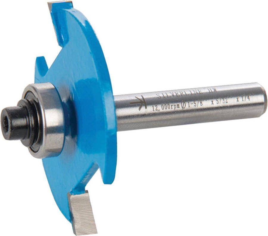 Silverline Lamellenfrees TCT Snijranden Dubbele Fluit 1 4 inch Voor Nr. 10 en 20