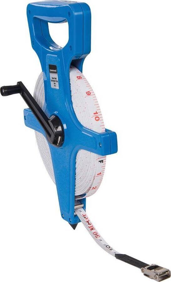 Silverline Landmeter Meetlint met open spoel 50 meter Water- en krasbestendig