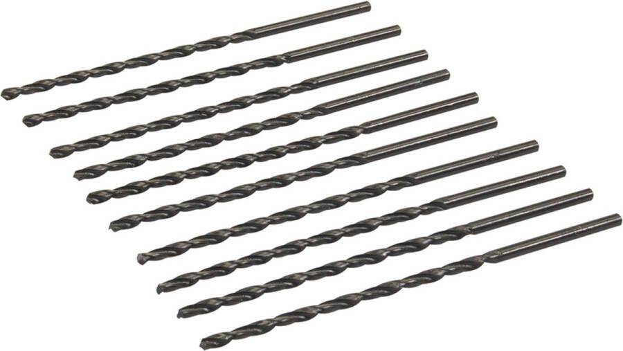 Silverline Lange Metaalboor Rolgewalst HSS-R 3 x 100 mm 10 stuks