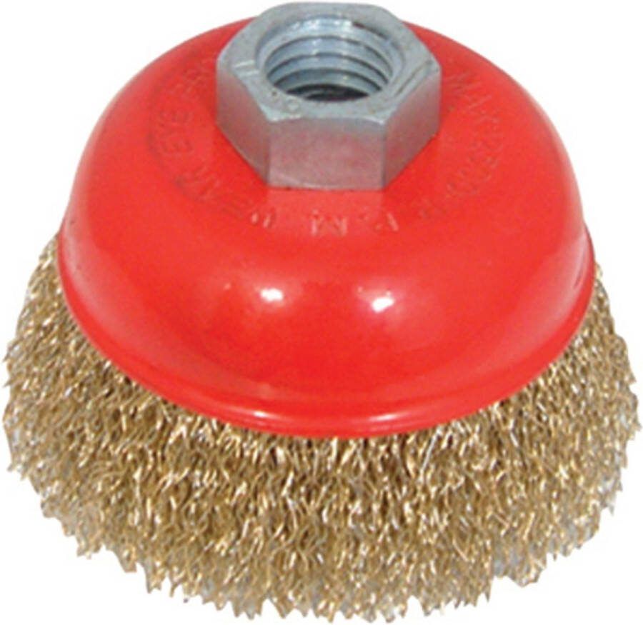 Silverline Messing komborstel 75 mm roestverwijdering en lasvoorbereiding