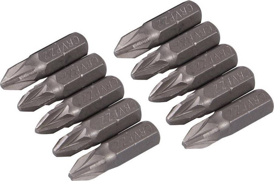 Silverline SB207 Cr-V Bit Pozidriv PZ2 x 25mm (10st)