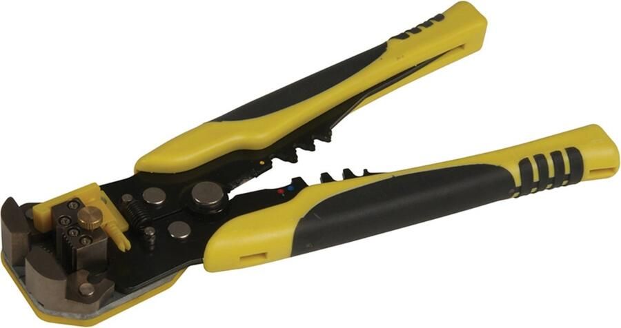 Silverline Heavy duty kabelstrip- en krimptang 205 mm gehard staal nauwkeurige dieptemeter