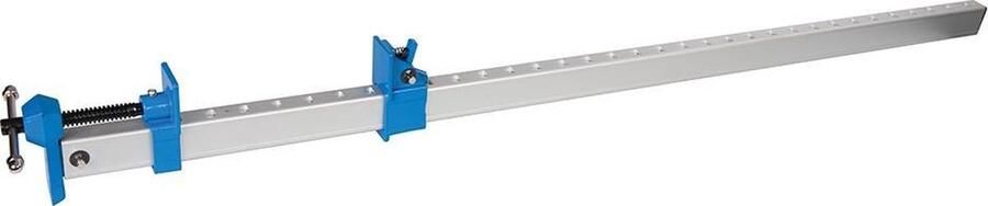 Silverline Lange aluminium lijmklem veergeladen mechanisme 90 cm gietijzeren kop en voet