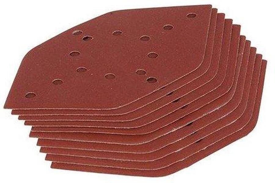 Silverline Zeshoekig schuurpapier bladen 10 stuks