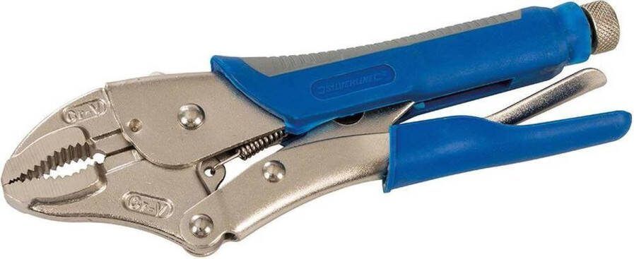 Silverline Zelfvergrendelende griptang softgrip handvat 250 mm chroom vanadium staal