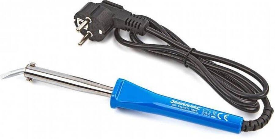 Silverline Soldeerijzer 60 Watt Gehoekte beitelpunt 480-520°C Blauw