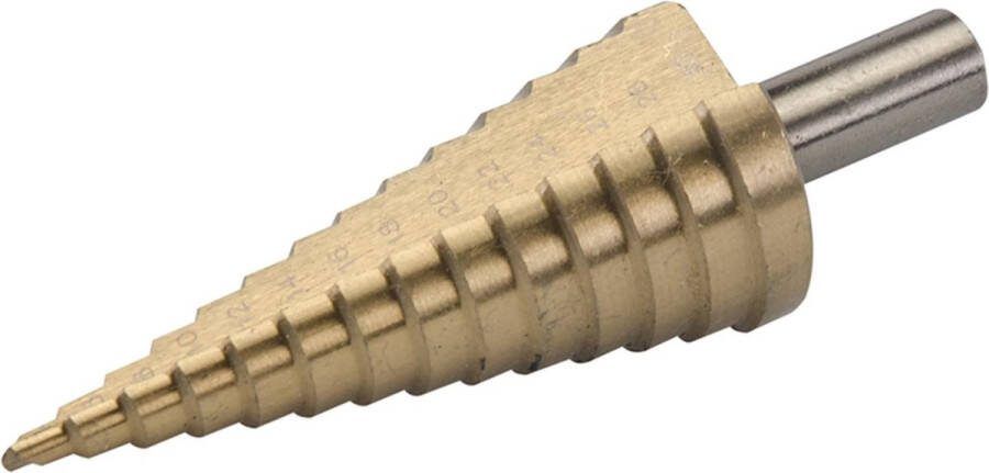 Silverline Titanium Geplateerde HSS Trapgatboor Stappenboor Piramideboor 4 t m 30 mm