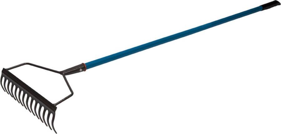 Silverline Multifunctionele tuinhark 140 cm steel epoxygecoate kop 14 tanden comfortabele greep