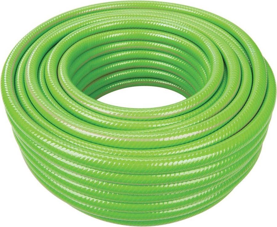 Silverline Versterkte PVC tuinslang 15 meter Kinkbestendig Vorst- en uv-bestendig Groen