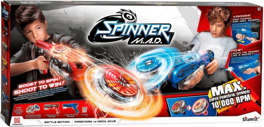 Silverlit Spinner MAD Duo Battle Pack 2 Blasters 2 Spinners