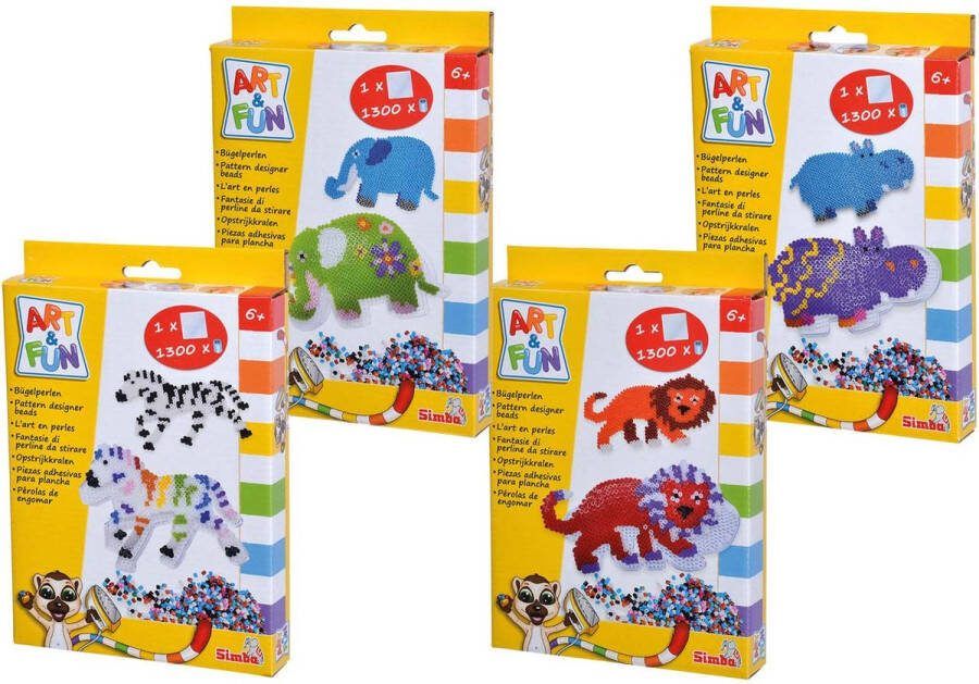 Simba Art & Fun Strijkkralen Dieren Set