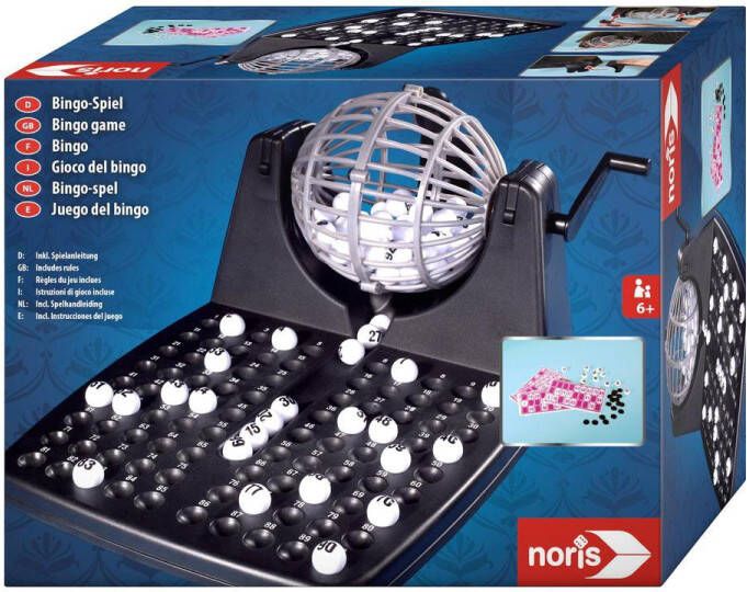 Dobeno Noris Bingo-spel 32 X 24 Cm Zwart blauw 104-delig