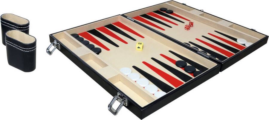 Simba Noris Deluxe Backgammon koffer 2 spelers vanaf 8 jaar