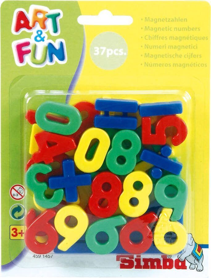 Simba Magneet Cijfers 37 stuks Magnetische Cijfers Magneten voor Magneetbord
