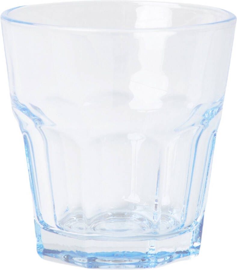 Simon's tafel Waterglas Sapglas Tumbler 8 x 8 cm 200ml Blauw 4 Stuks