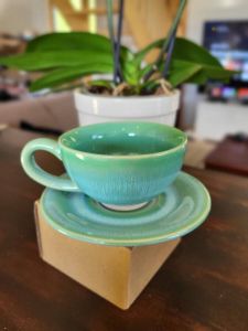Simple Solutions Kop & Schotel Groen Koffie Thee Servies Vrolijk High Tea Keuken