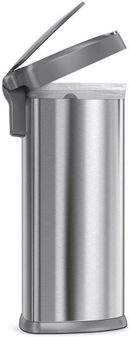 Simplehuman Afvalemmer Sensor Semi-Round met kunststof deksel 45 liter