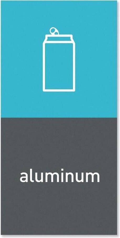 Simplehuman Afvalemmer Marker Magnetisch Aluminium Grijs