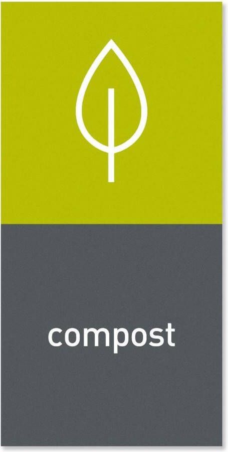 Simplehuman Afvalemmer Marker Magnetisch Compost Grijs