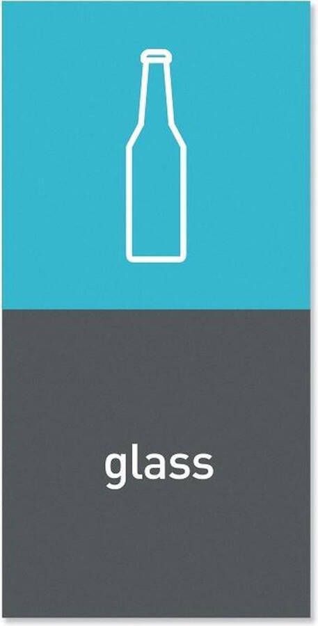 Simplehuman Afvalemmer Marker Magnetisch Glass- Grijs