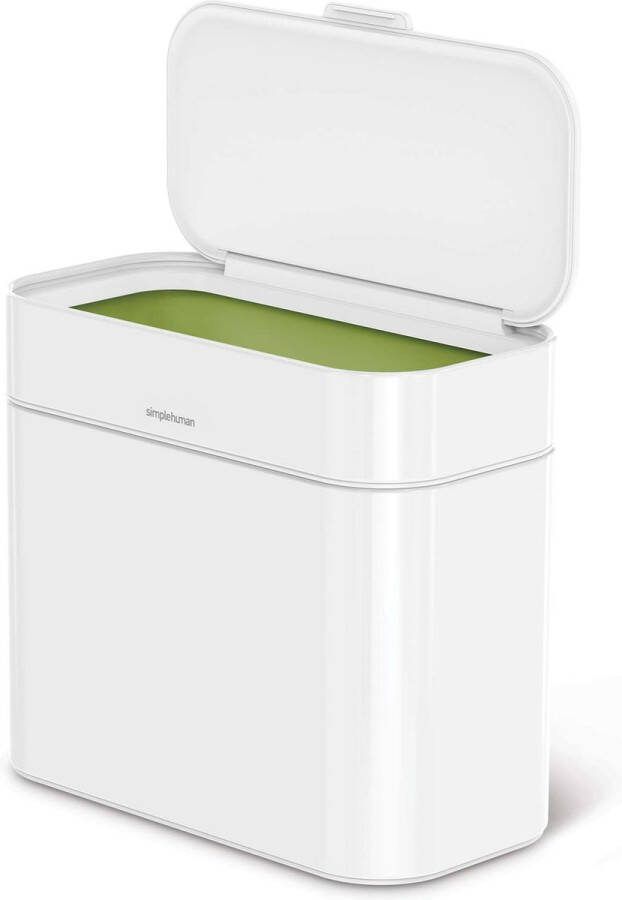 Simplehuman Compost Emmer 4 liter Wit Roestvast Staal