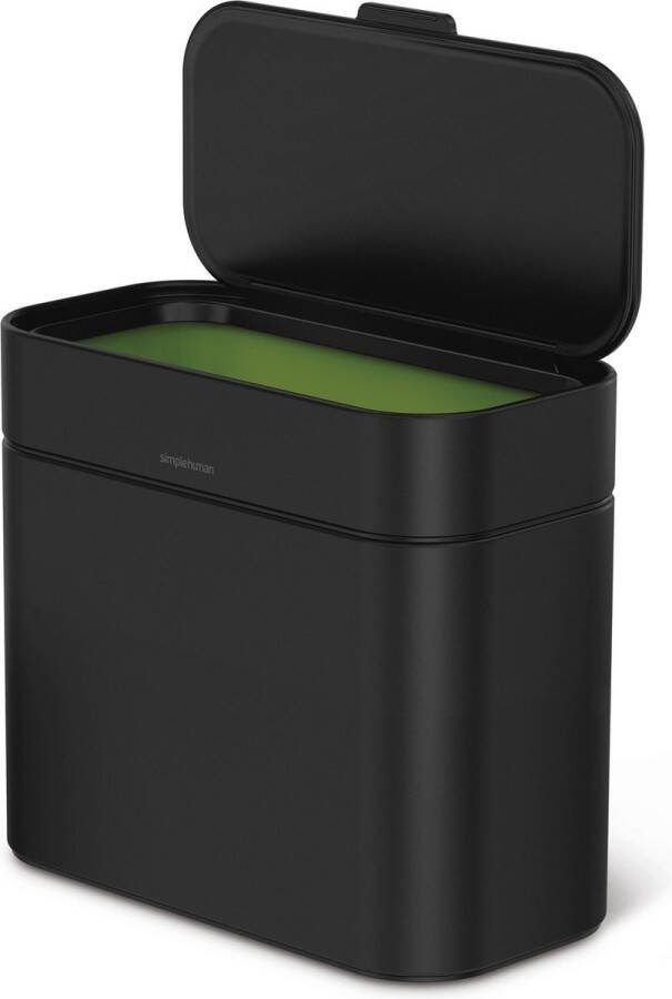 Simplehuman Compost Emmer 4 liter Zwart Roestvast Staal
