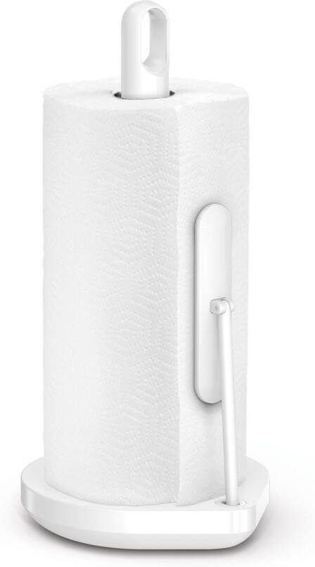 Simplehuman Keukenrolhouder met klemarm Wit Roestvast Staal