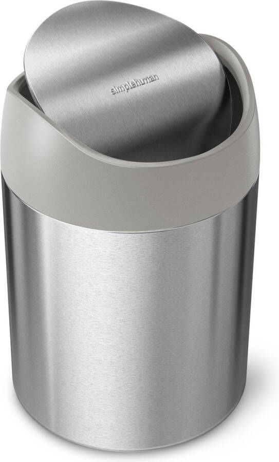 Simplehuman Mini Can Afvalemmer 1.5 L Zilver