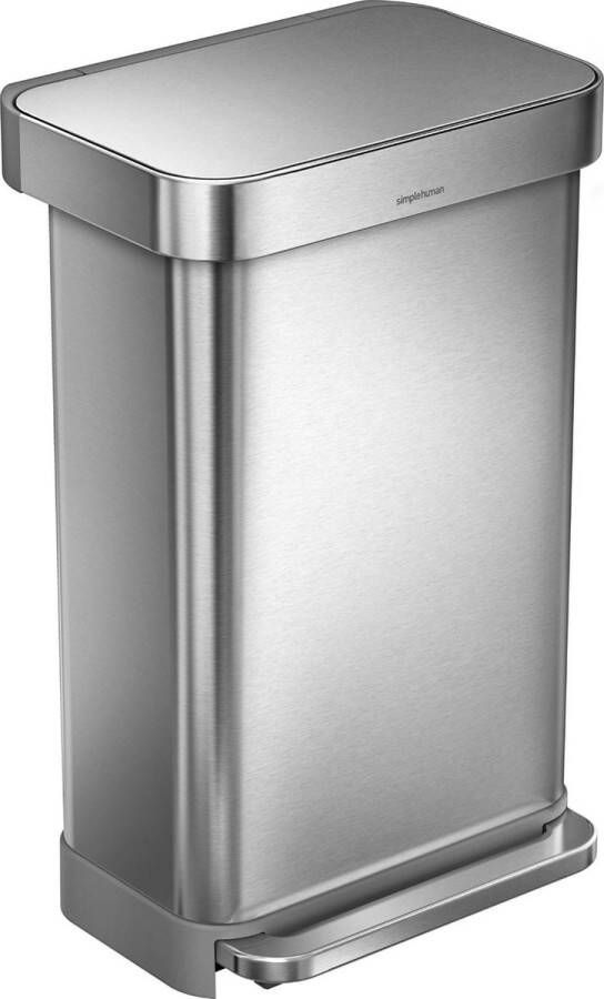 Simplehuman Rectangular Liner Pocket Pedaalemmer 45 Liter