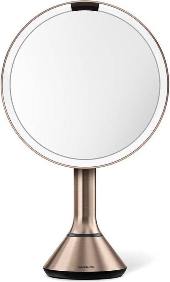 Simplehuman Spiegel met Sensor Rond 5x Vergroting Rose Goud Sim