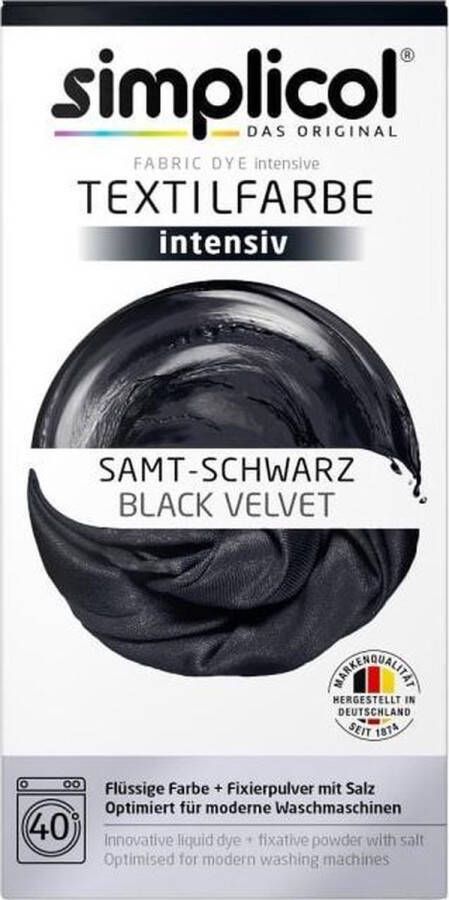 Simplicol Textielverf Intens Wasmachine Textielverf Black Velvet 1 stuk