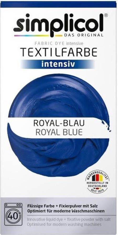 Simplicol Textielverf Intens Wasmachine Textielverf Nassau Blauw 1 stuk