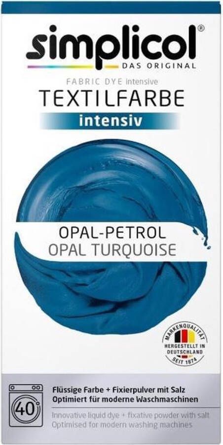 Simplicol Textielverf Intens Wasmachine Textielverf Opaal Turqouise 1 stuk