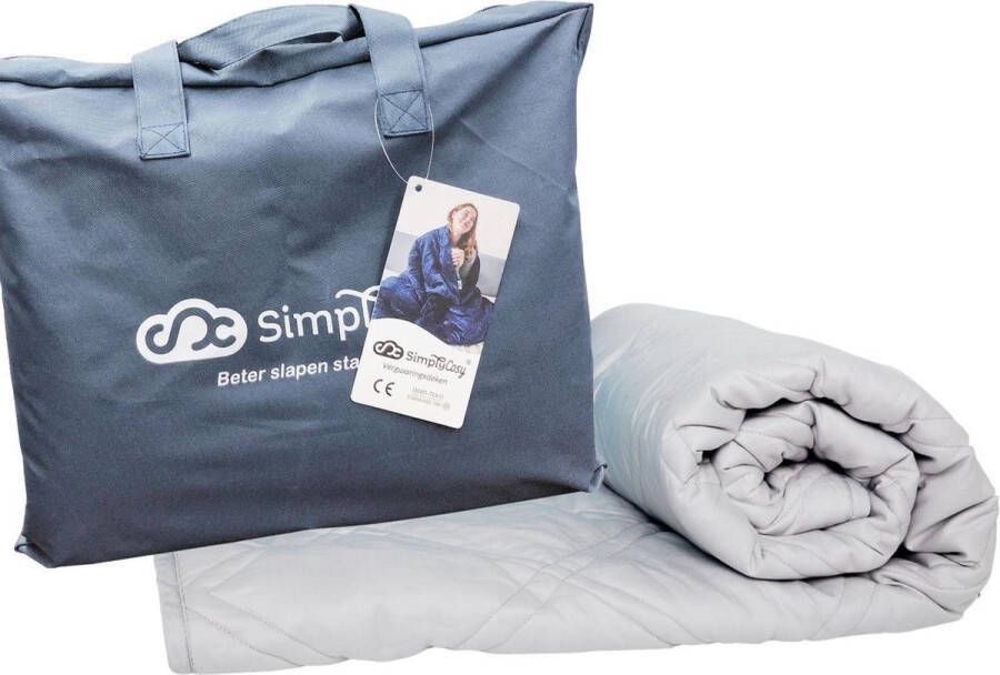 Simply Cosy Verzwaringsdeken Katoen 7 KG Weighted Blanket – Nieuwste Generatie Verzwaarde Dekens – 200 x 140